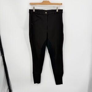 Tuffrider full seat breeches size 32 black horse riding pants ribbed
